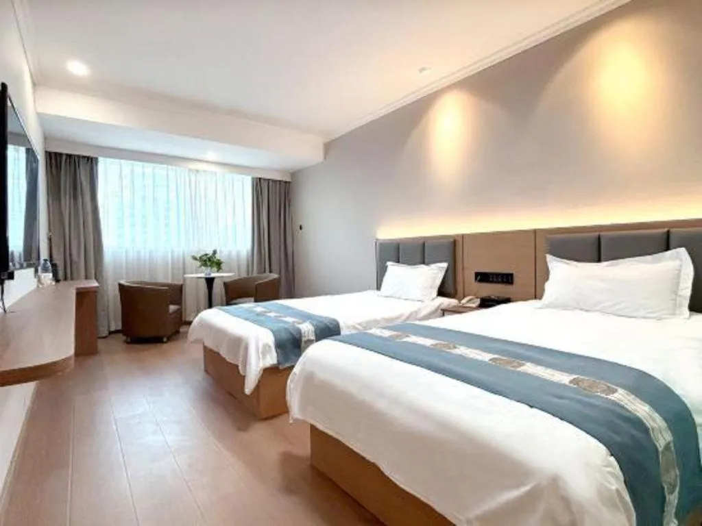 Bed in Shell Hotel Huaibei Jinying Plaza Long Distance Bus Station