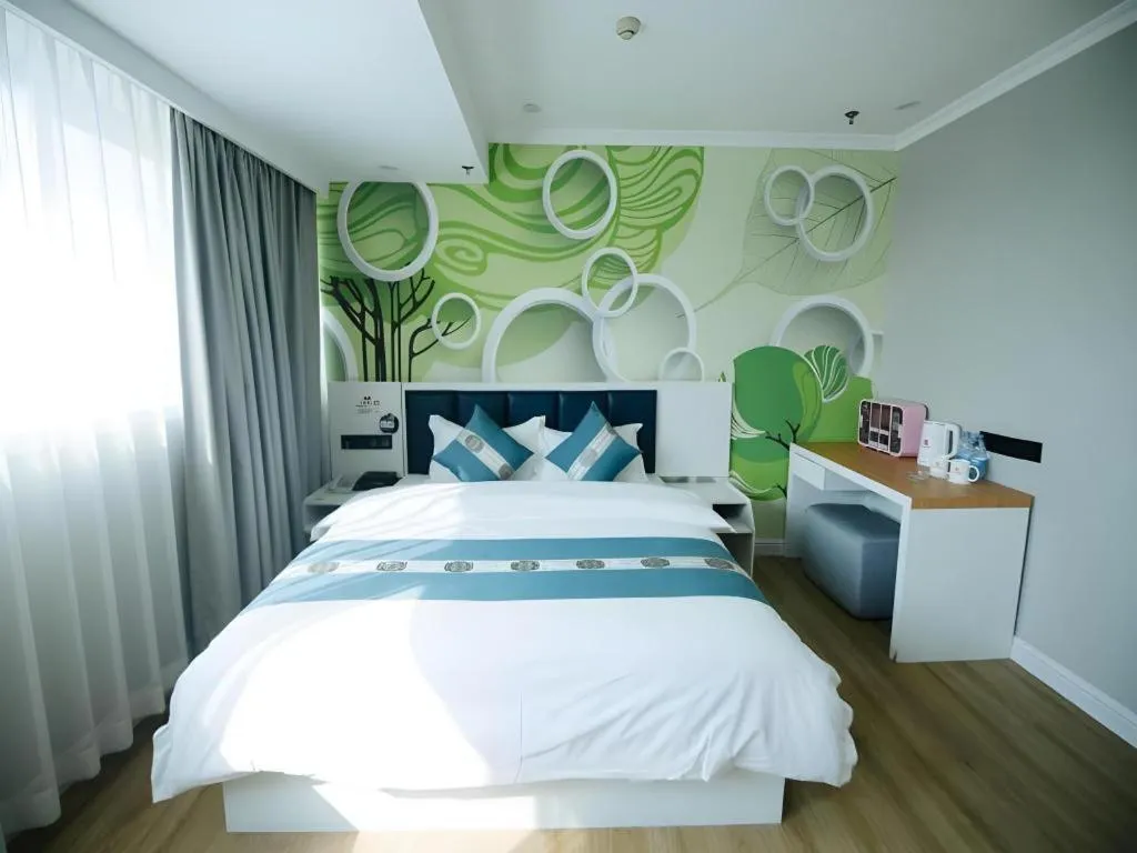 Bed in Shell Hotel Huaibei Jinying Plaza Long Distance Bus Station