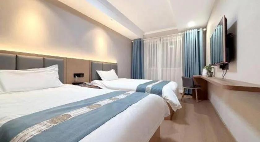 Bed in Shell Hotel Huaibei Jinying Plaza Long Distance Bus Station
