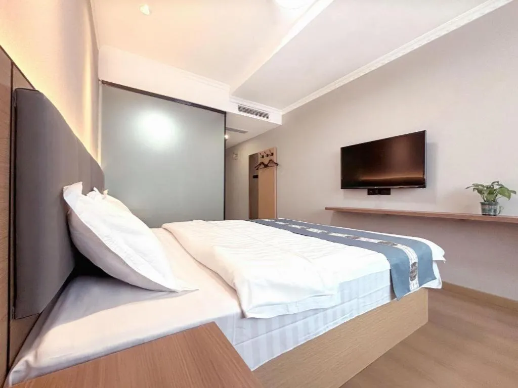 Bed in Shell Hotel Huaibei Jinying Plaza Long Distance Bus Station