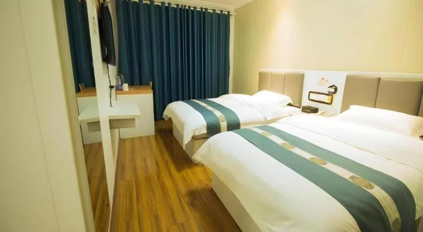 Bed in Shell Hotel Huaibei Jinying Plaza Long Distance Bus Station