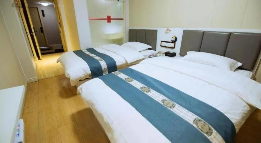 Bed in Shell Hotel Huaibei Jinying Plaza Long Distance Bus Station