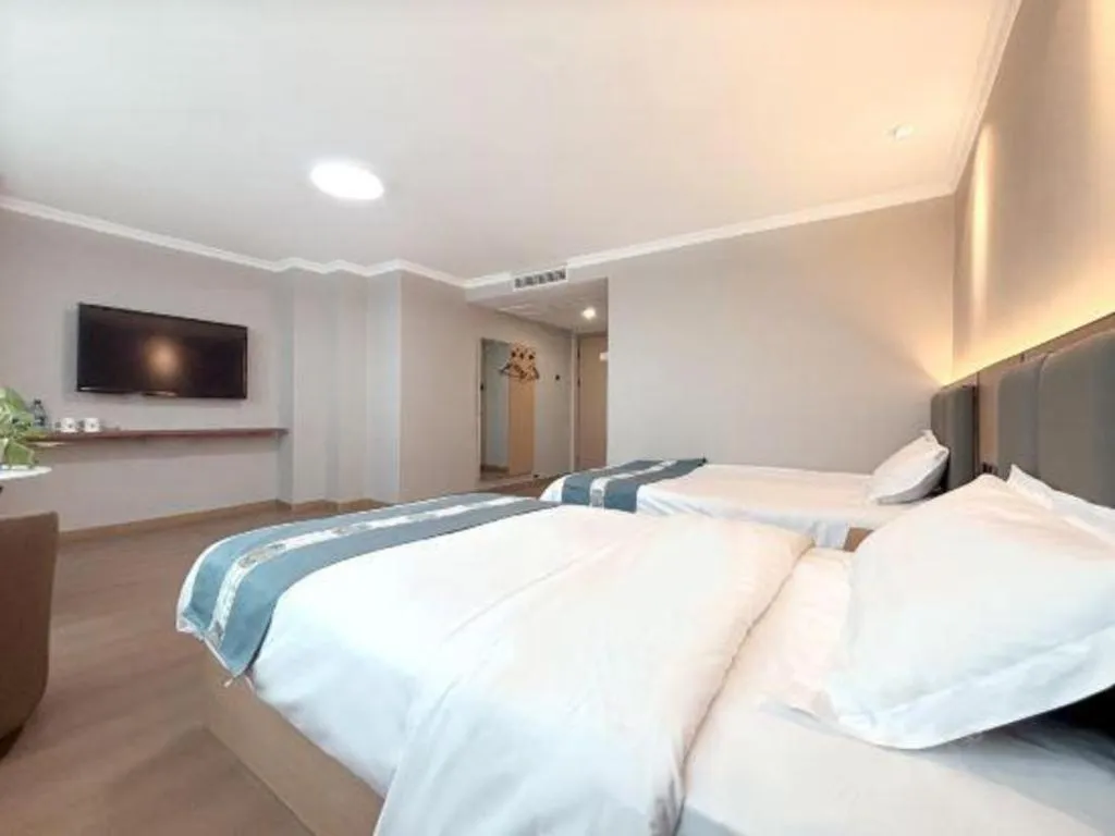 Bed in Shell Hotel Huaibei Jinying Plaza Long Distance Bus Station