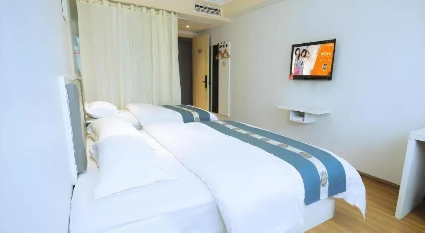 Bed in Shell Hotel Huaibei Jinying Plaza Long Distance Bus Station