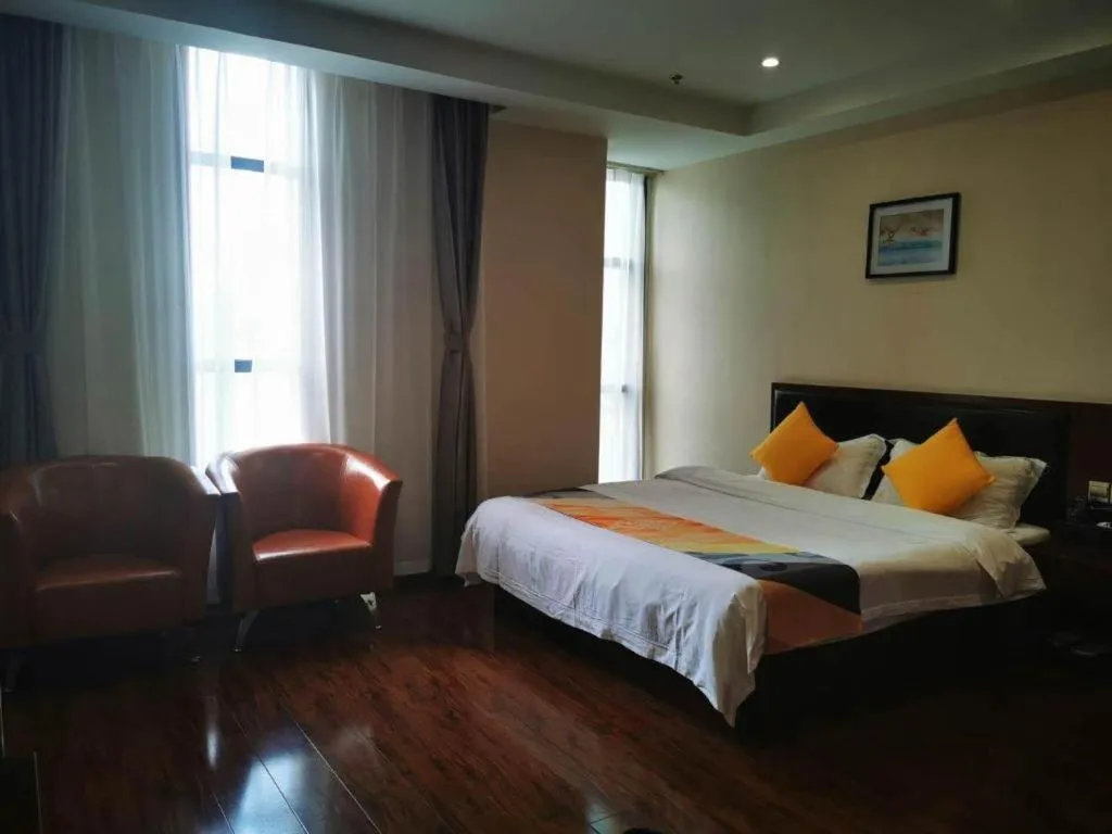 Bed in Shell Hotel Huainan Shou County Passenger Station Yaohai Grand Market