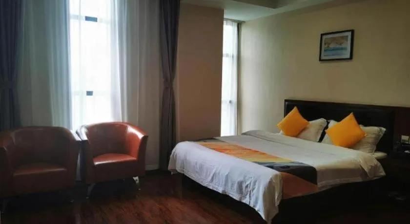 Bed in Shell Hotel Huainan Shou County Passenger Station Yaohai Grand Market