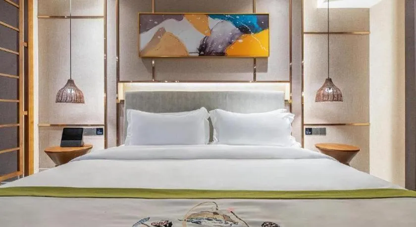 Bed in Xiangsu Boang Hotel