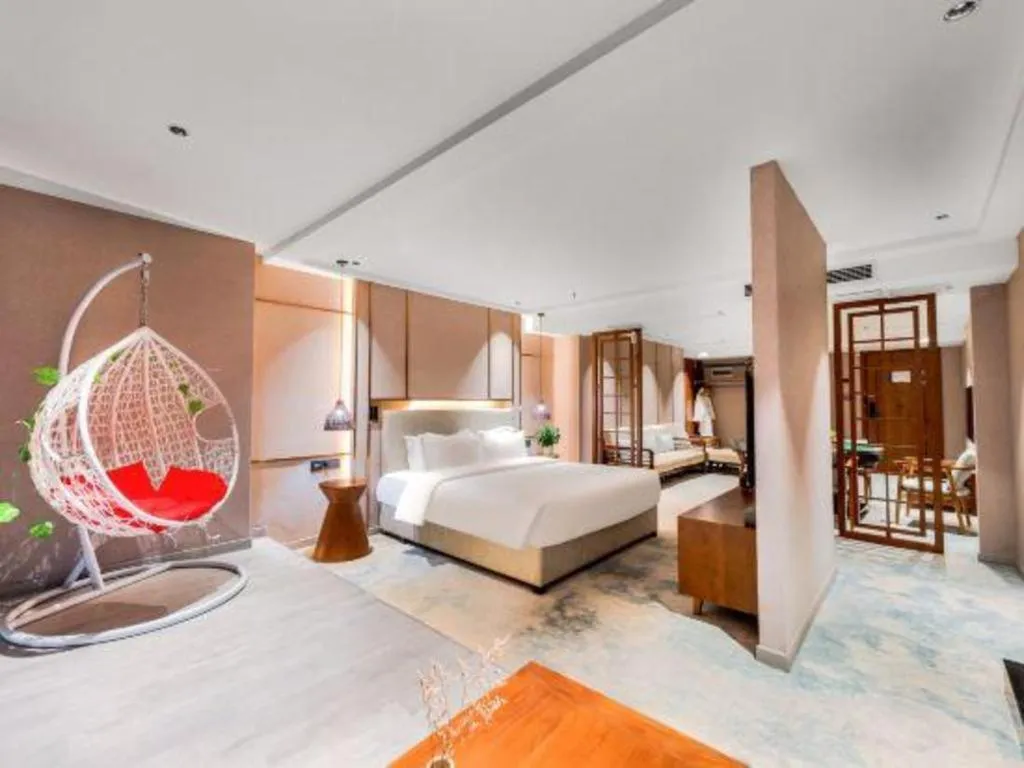 Bed in Xiangsu Boang Hotel