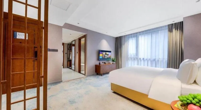 Bed in Xiangsu Boang Hotel