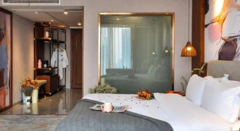 Bed in Xiangsu Boang Hotel