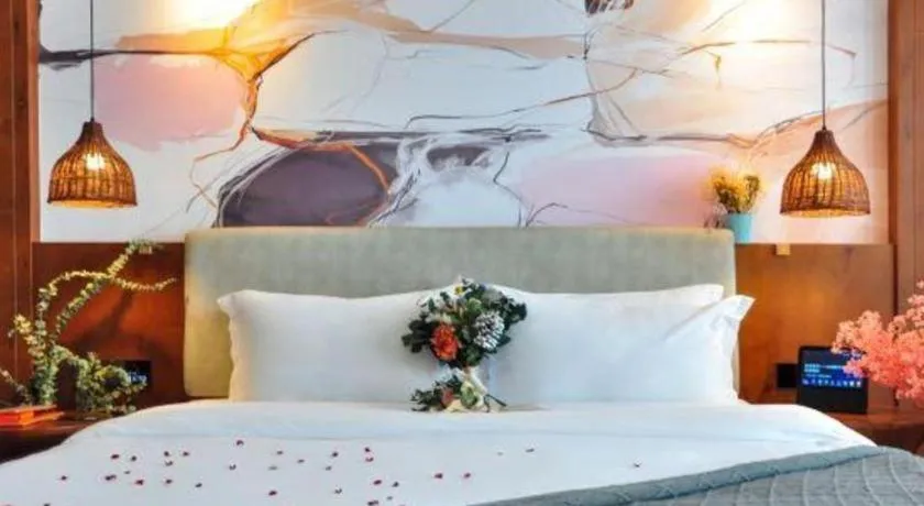 Bed in Xiangsu Boang Hotel