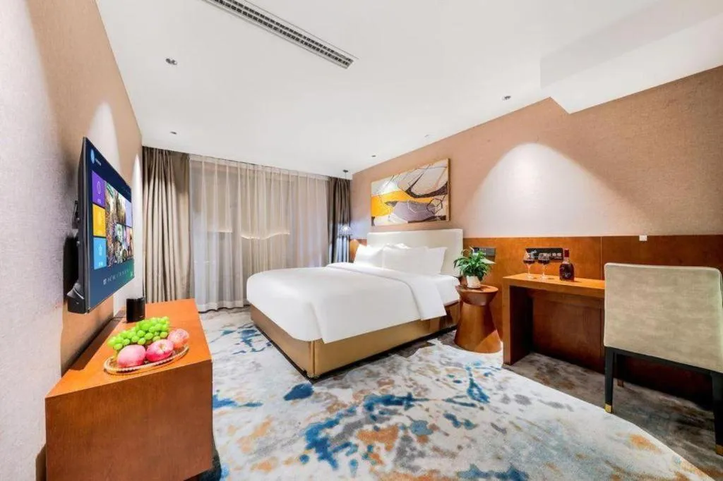 Bed in Xiangsu Boang Hotel