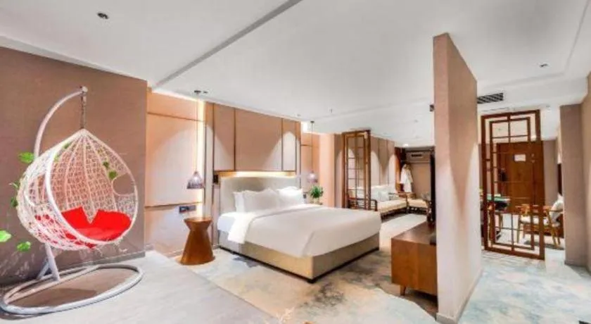 Bed in Xiangsu Boang Hotel