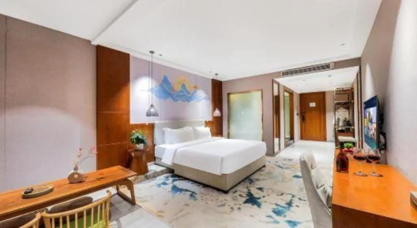 Bed in Xiangsu Boang Hotel