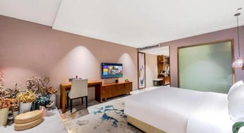 Bed in Xiangsu Boang Hotel