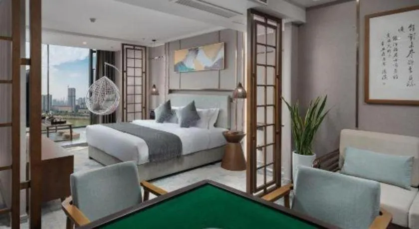 Bed in Xiangsu Boang Hotel