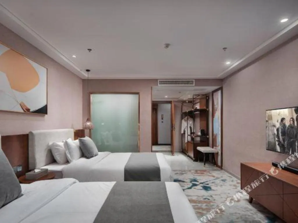 Bed in Xiangsu Boang Hotel