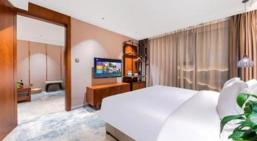 Bed in Xiangsu Boang Hotel