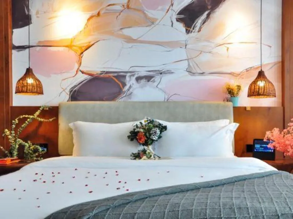 Bed in Xiangsu Boang Hotel