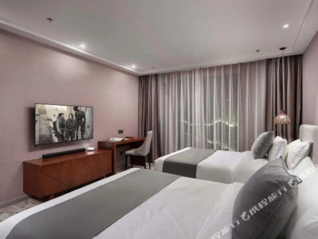 Bed in Xiangsu Boang Hotel