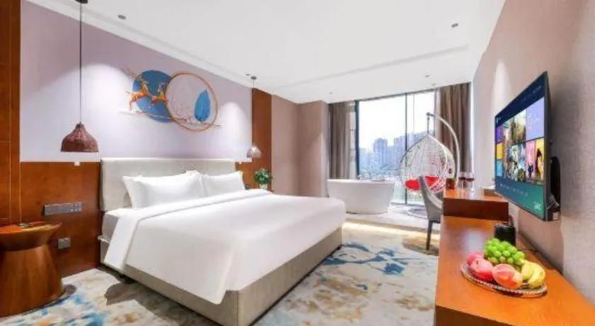 Bed in Xiangsu Boang Hotel