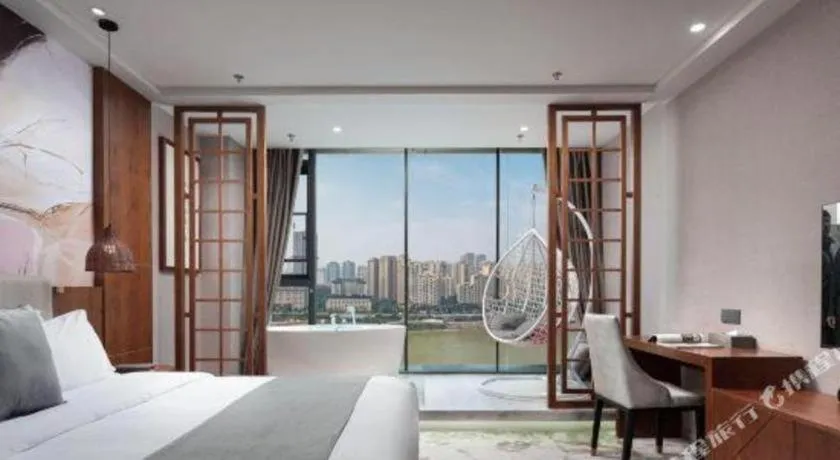 Bed in Xiangsu Boang Hotel