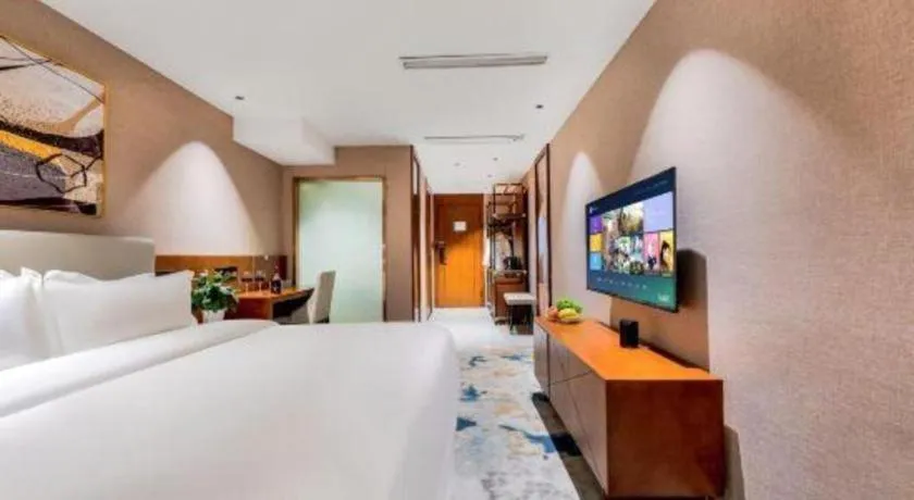 Bed in Xiangsu Boang Hotel