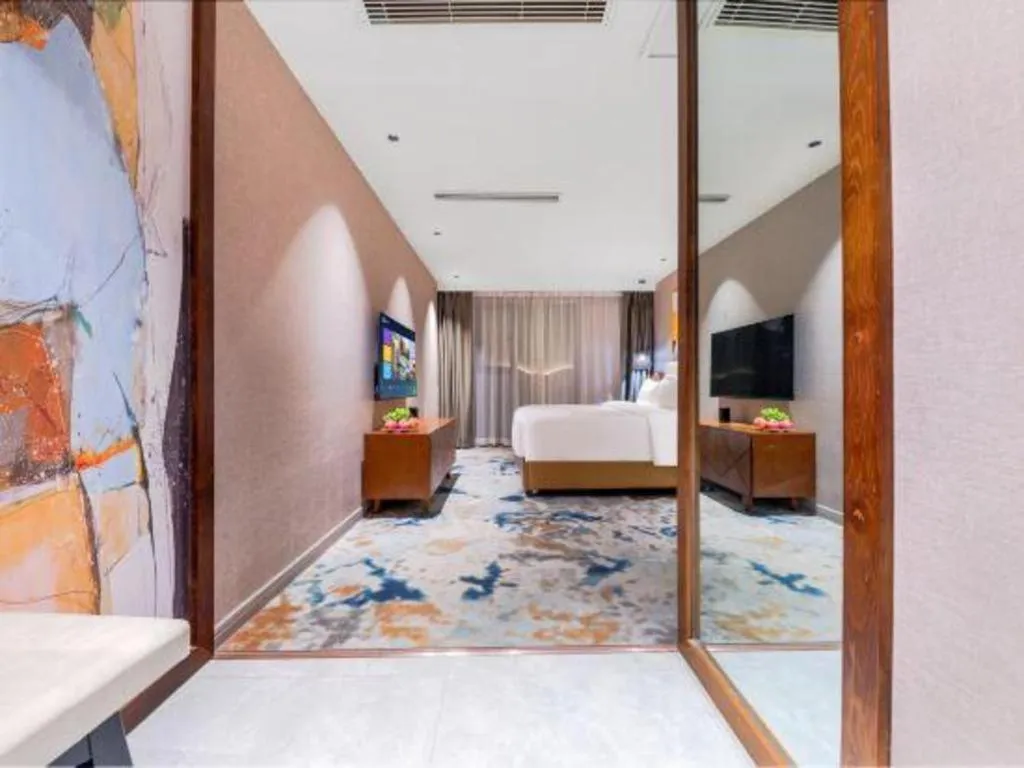 Bed in Xiangsu Boang Hotel