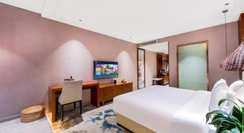 Bed in Xiangsu Boang Hotel