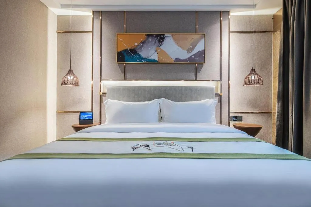 Bed in Xiangsu Boang Hotel