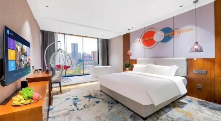 Bed in Xiangsu Boang Hotel