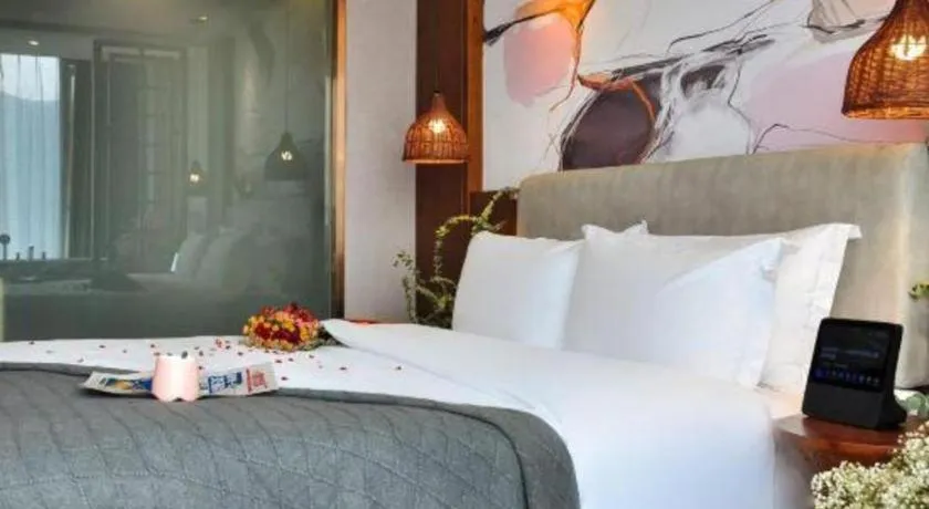 Bed in Xiangsu Boang Hotel