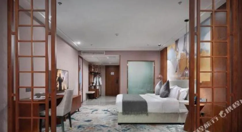 Bed in Xiangsu Boang Hotel