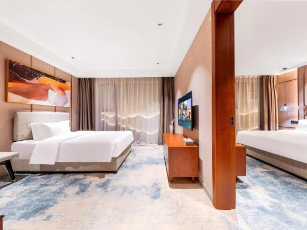 Bed in Xiangsu Boang Hotel