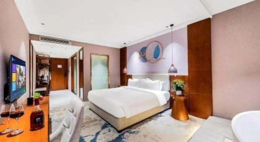 Bed in Xiangsu Boang Hotel