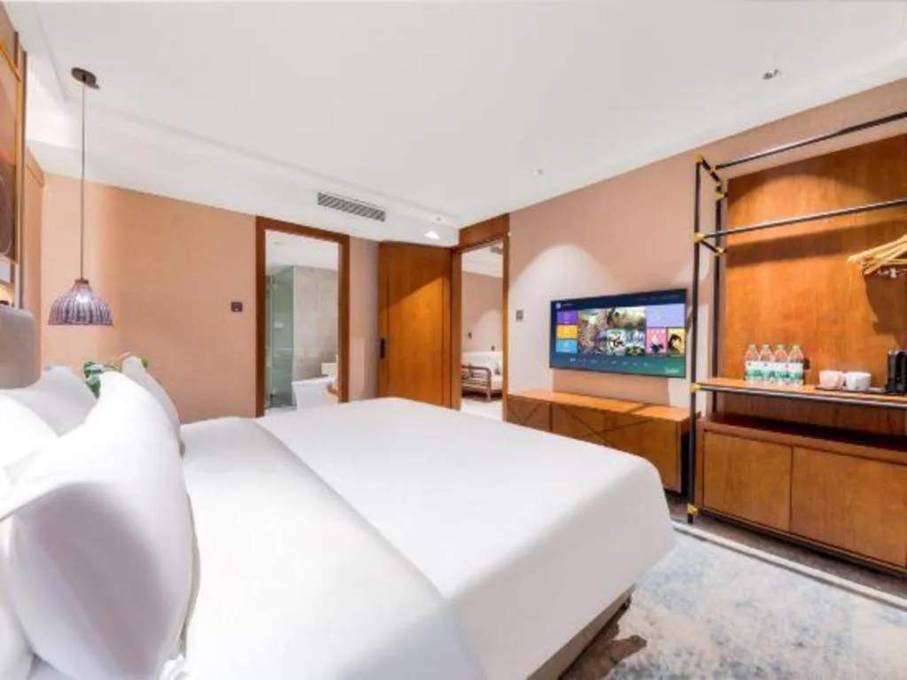 Bed in Xiangsu Boang Hotel