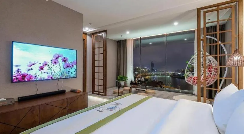 Bed in Xiangsu Boang Hotel