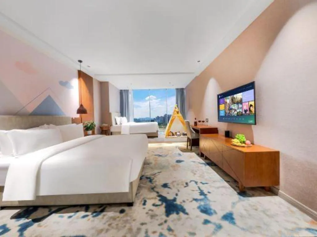 Bed in Xiangsu Boang Hotel