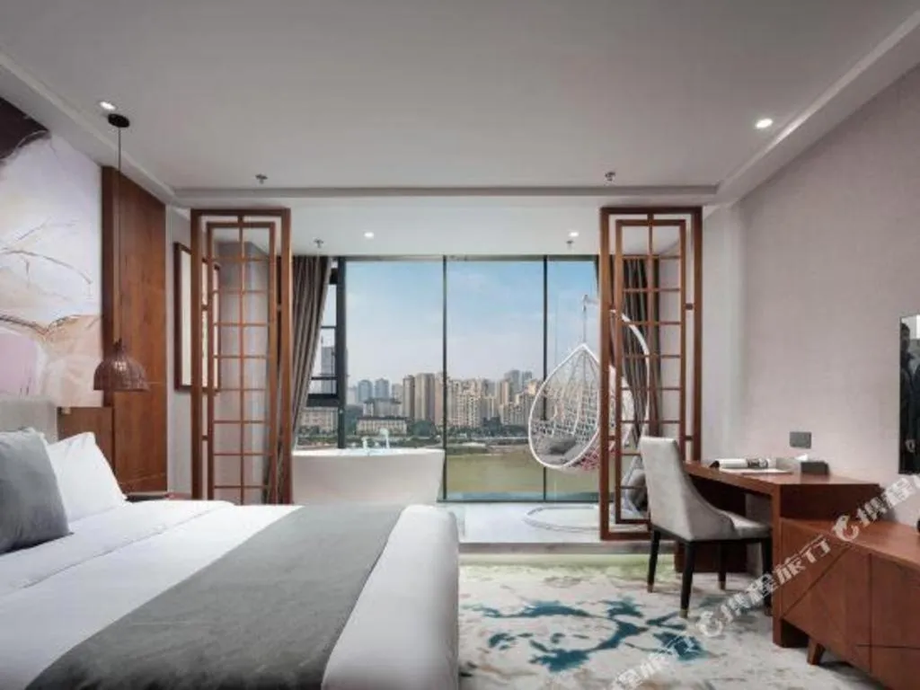 Bed in Xiangsu Boang Hotel