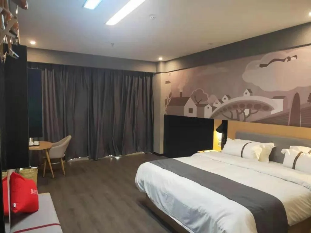 Bed in Thank Inn Jiangxi Nanchang Anyi County Fenghuangshan Industrial Park