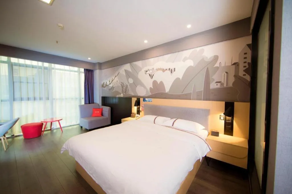 Bed in Thank Inn Jiangxi Nanchang Anyi County Fenghuangshan Industrial Park