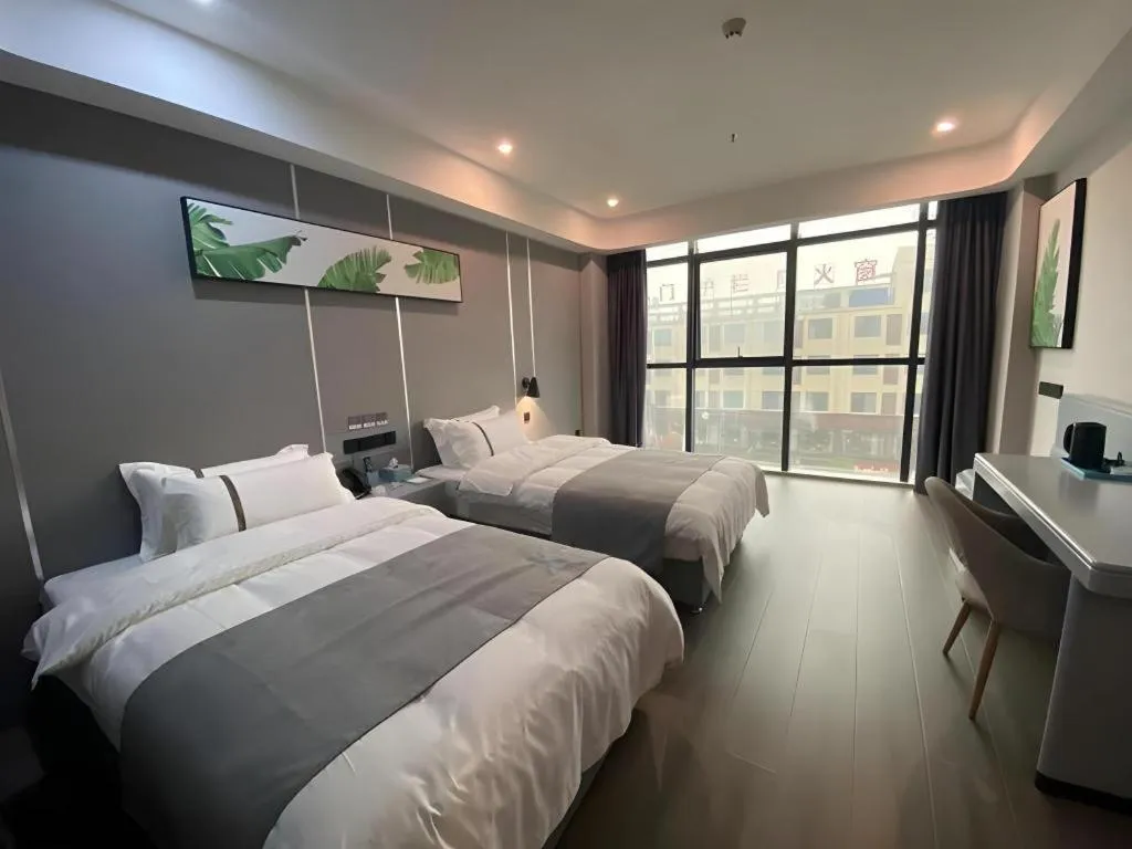 Bed in Thank Inn Jiangxi Nanchang Anyi County Fenghuangshan Industrial Park