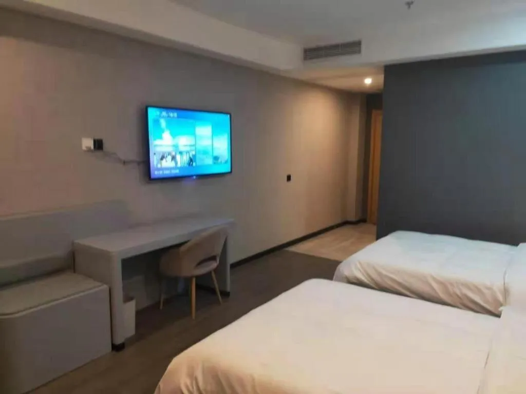 Bed in Thank Inn Jiangxi Nanchang Anyi County Fenghuangshan Industrial Park