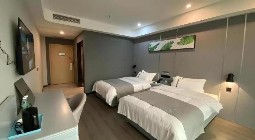 Bed in Thank Inn Jiangxi Nanchang Anyi County Fenghuangshan Industrial Park