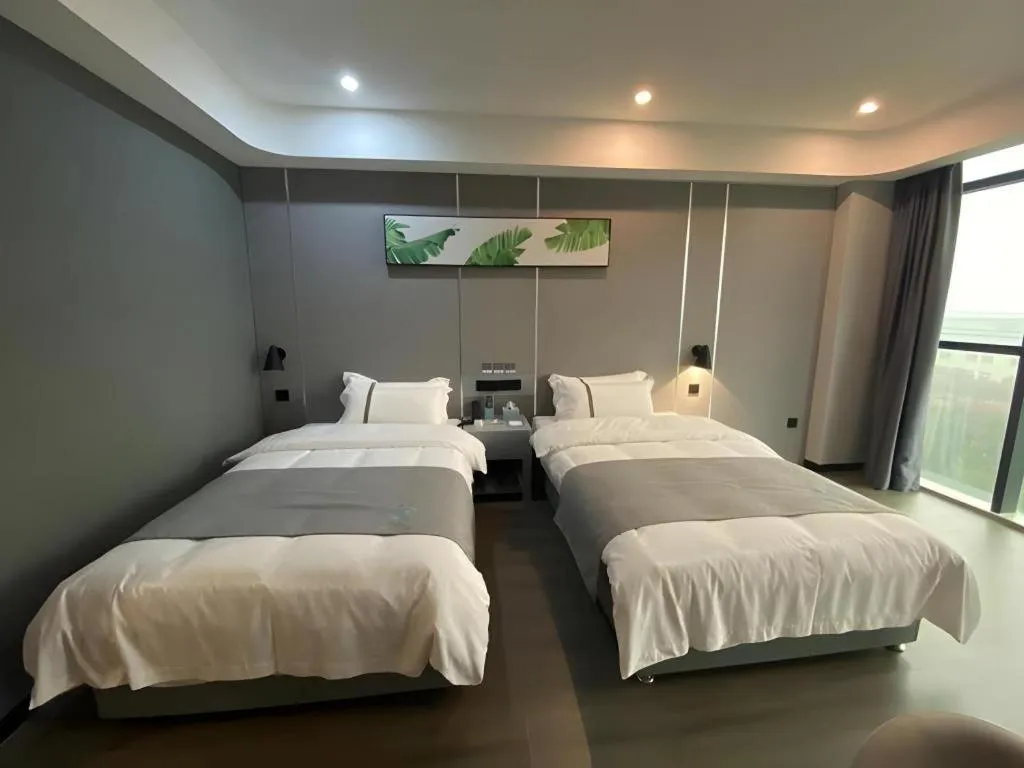 Bed in Thank Inn Jiangxi Nanchang Anyi County Fenghuangshan Industrial Park