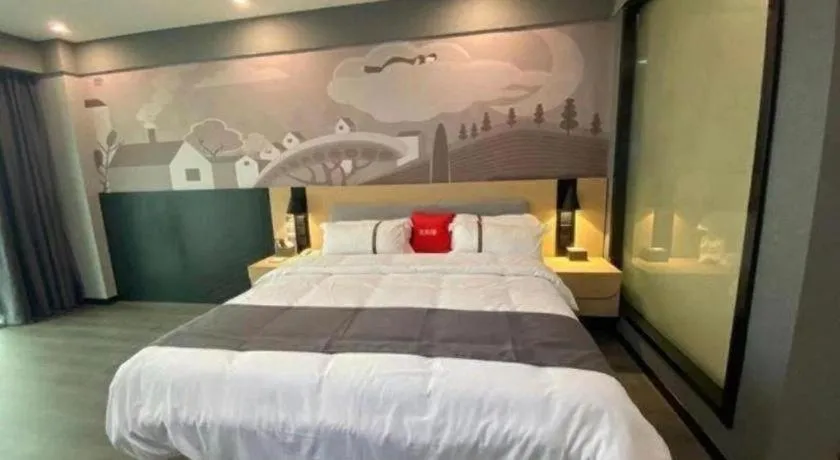 Bed in Thank Inn Jiangxi Nanchang Anyi County Fenghuangshan Industrial Park