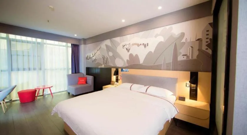 Bed in Thank Inn Jiangxi Nanchang Anyi County Fenghuangshan Industrial Park