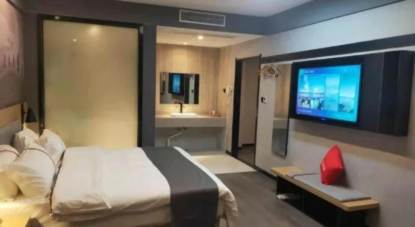 Bed in Thank Inn Jiangxi Nanchang Anyi County Fenghuangshan Industrial Park
