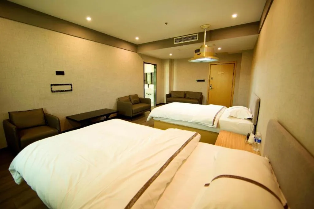 Bed in Thank Inn Jiangxi Nanchang Anyi County Fenghuangshan Industrial Park