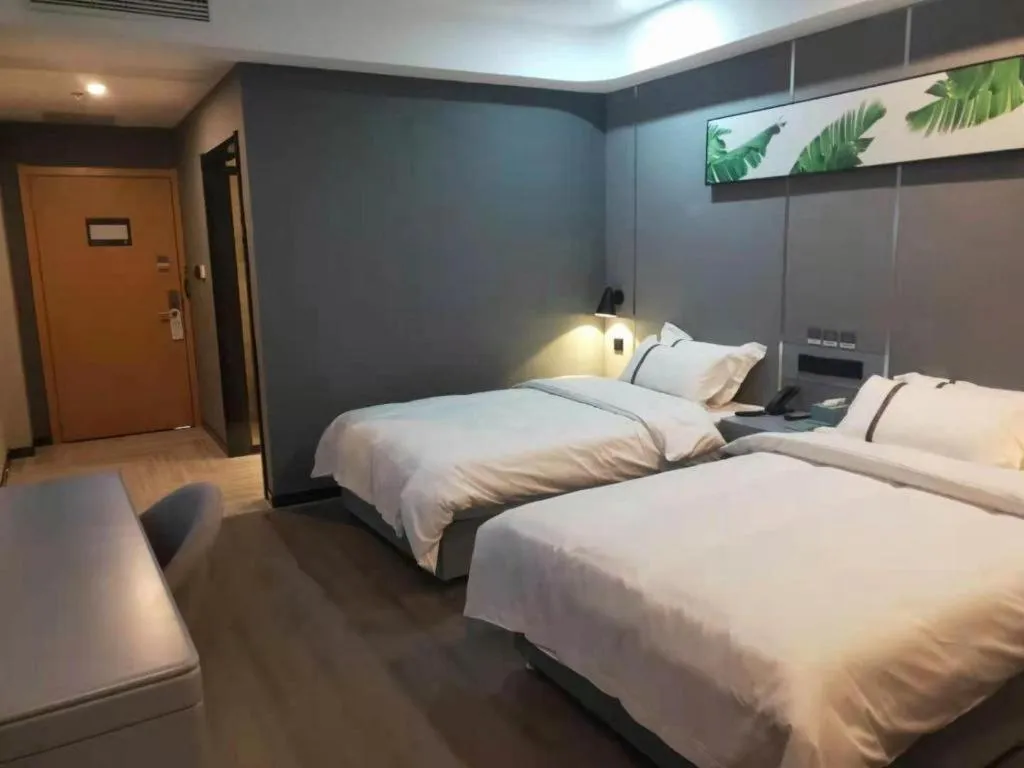Bed in Thank Inn Jiangxi Nanchang Anyi County Fenghuangshan Industrial Park